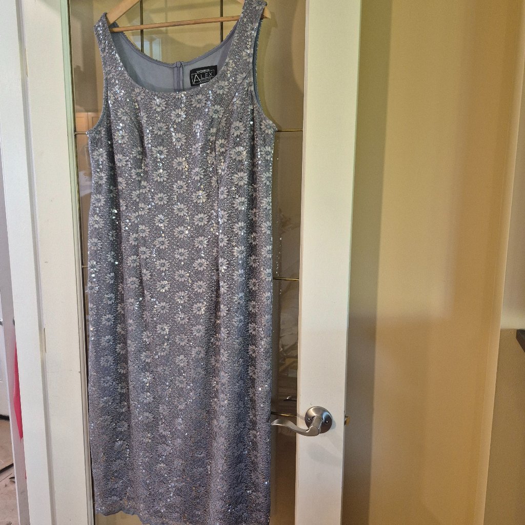 Alex Evenings Sleeveless Sequinced Dress